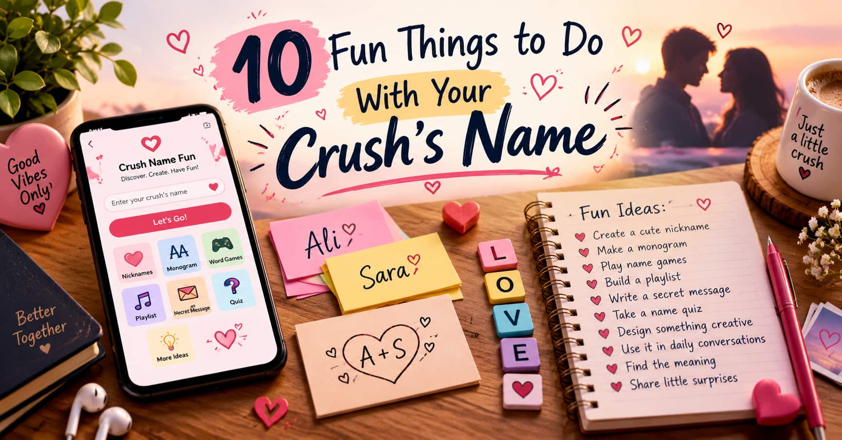 10 Fun Things to Do With Your Crush's Name (Besides a Love Calculator)